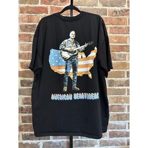 Zach Bryan Concert T-shirt Men's XXL Black Tee, American Heartbreak 22 Tour
